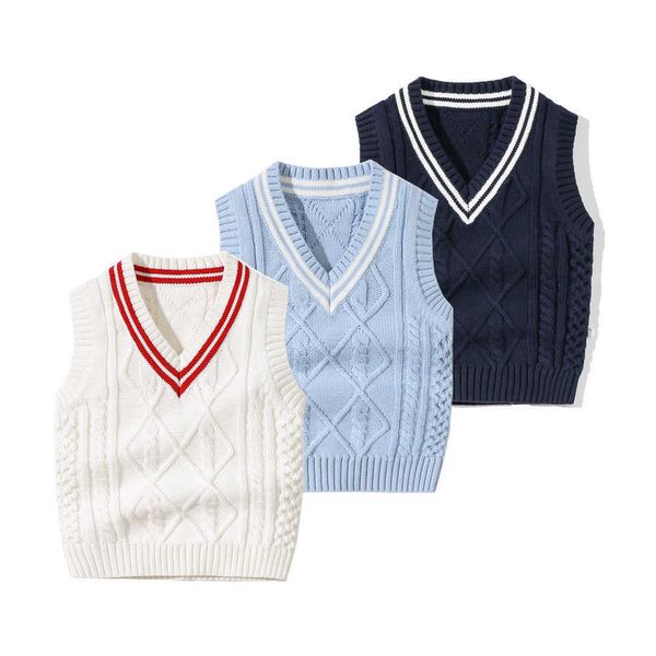 

baby knitted vest warm sweater for newborn baby lovely v-neck vest spring/autumn toddler coats solid girls/boys sweater vest g1026, Blue
