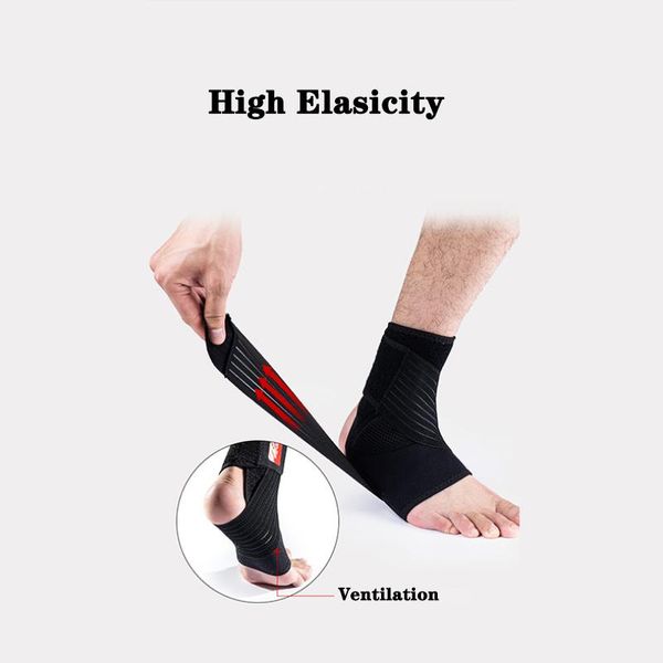 

elbow & knee pads outdoor sports ankle half open basketball joint protection hiking cycling multifunction portable equipment, Black;gray