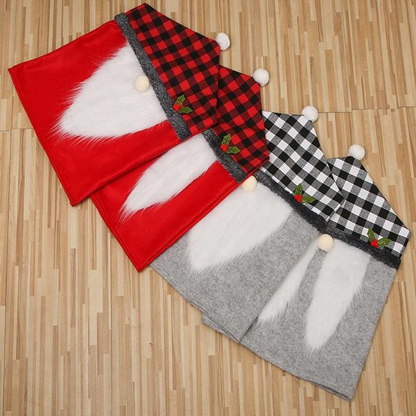 

chair covers christmas back santa claus holiday party decor dining kitchen stool cover