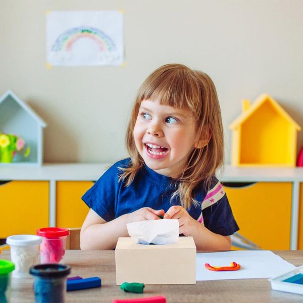 

tissue boxes & napkins 2pcs wooden box diy painting napkin case home holder