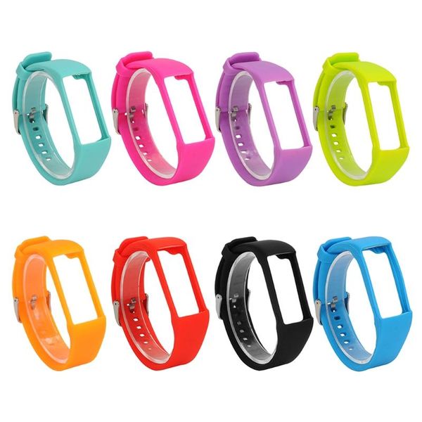 

watch bands silicone band wristband bracelet replacement for polar a360 a370, Black;brown