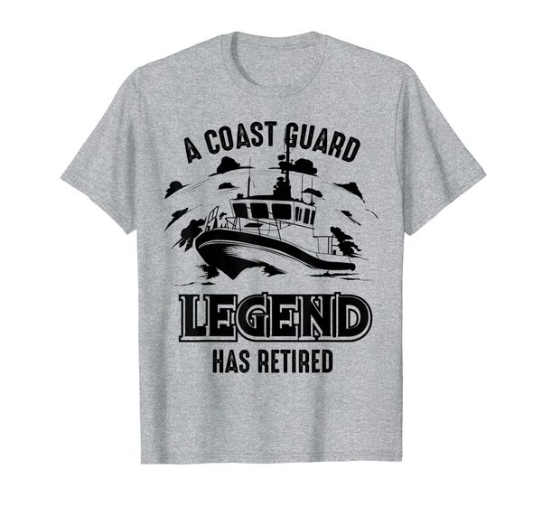 

a coast guard legend has retired shirt | cool volunteer gift, White;black
