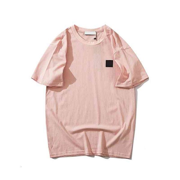 

men's t-shirts bottomed shirt clothing solid embroidery compass badge lovers t-shirt cotton loose casual summer short sleeves round nec, White;black