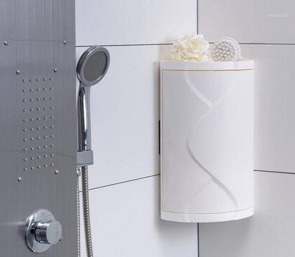 

bathroom storage & organization multifunction 360 degree rotating toilet organizer punching wall mounted kitchen shower shelf rack1
