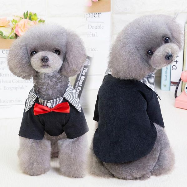 

dog apparel boy suit tuxedo tie small clothes yorkie chihuahua puppy clothing cat poodle pomeranian pug coat wedding costume