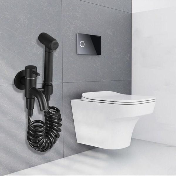 

vidric toilet bidet faucet black single cold bathroom shower blow-fed spray gun nozzle hardware faucets