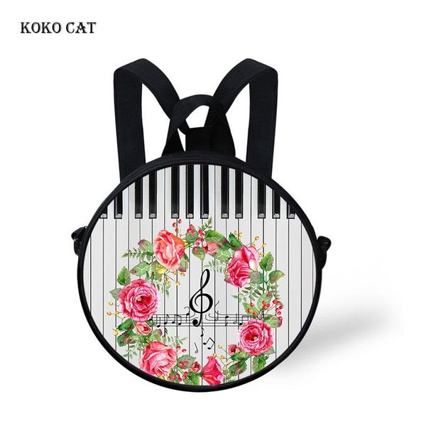 

backpack koko cat mini school bags for girls boys music piano notes flower printed kids kindergarten book bag satchel enfant