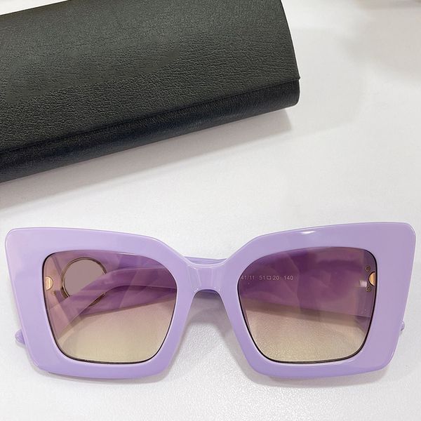 2022SS New Womens Sunglasses 4344 Moda Marca de Luxo Placa Completa Quadro Roxo Festa Estilo Clube Estilo Designer UV400 Caixa De Proteção Caixa