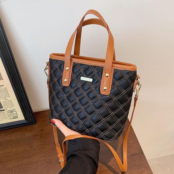 

evening bags luxury designer thread lattice handbags purse women shoulder crossbody 2021 fashion bucket ladies messenger totes