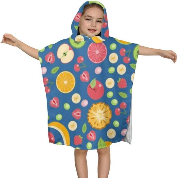 

towel colorful-fruits kids hooded bath for children