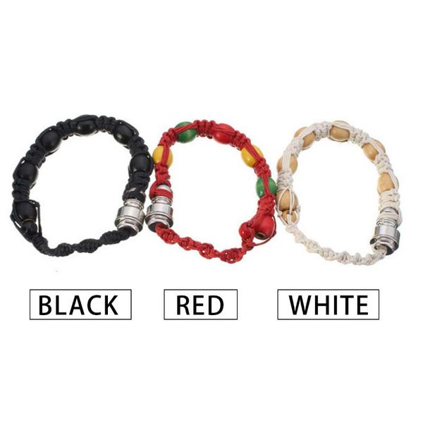 

charm bracelets 1pcs fashion handmade rope beaded pipe bracelet portable smoking set creative style metal cigarette, Golden;silver