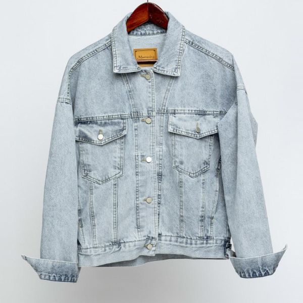 

women's jackets vintage jacket, autumn, large, jean washed, blue, turtleneck jacket facing down, external use, 2021, Black;brown