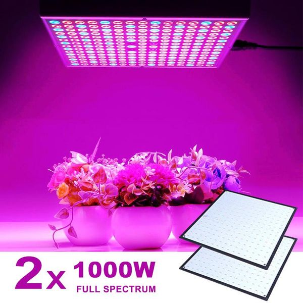 

grow lights 2pcs 1000w full spectrum indoor led lamp for plant growing light tent fitolampy phyto uv ir red blue 225 flower seed