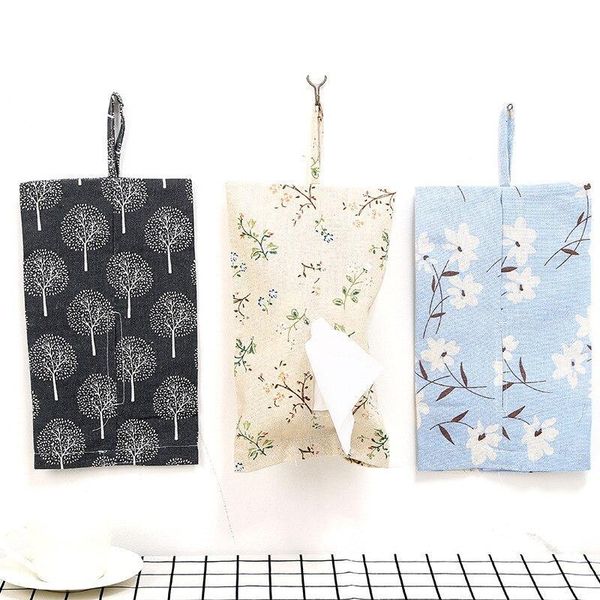 

linen tissue box wall hanging paper towel dispenser storage napkin cloth holder cover case organizer for toliet kitchen bags
