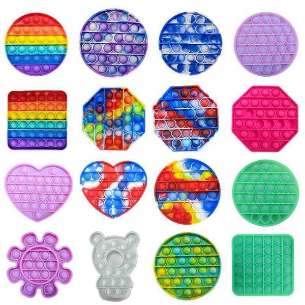 

rainbow camouflage luminous rodent killing pioneer children's mental arithmetic concentration puzzle desksilicone decompression toy