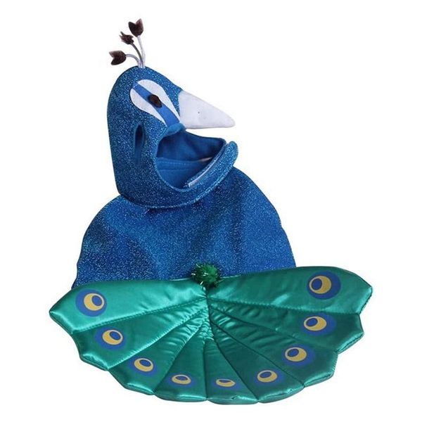 

cute pet costume peacock pattern design puppy dog cat cosplay outfit for christmas carnival party costumes