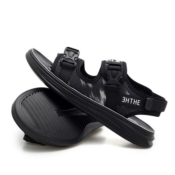

sandals sandalhas s sandalia sandal praia shoe casual plage homens dress comfort male masculina slip for 44 de gladiator big on hombre, Black