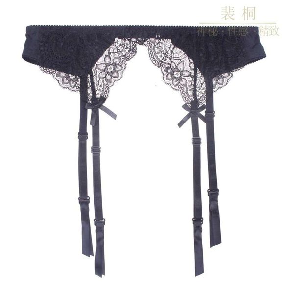 

high end fun silk accessories garter stockings, Black;white
