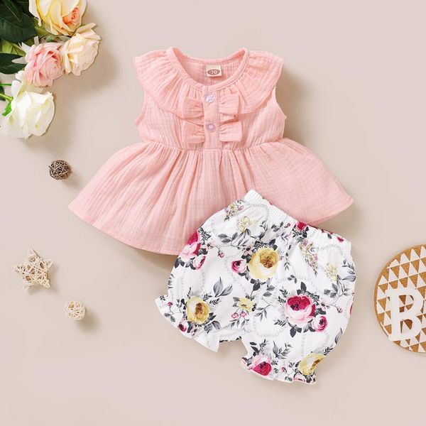

baby & children's born infant girls outfit clothes jumpsuit bodysuit romper +pants set clothing sets, White