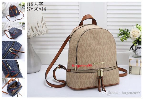 

033 michaelmkkors men&women backpack school bag travel backpack traveling backpack mountaineering backpacks travel bag, Black;brown