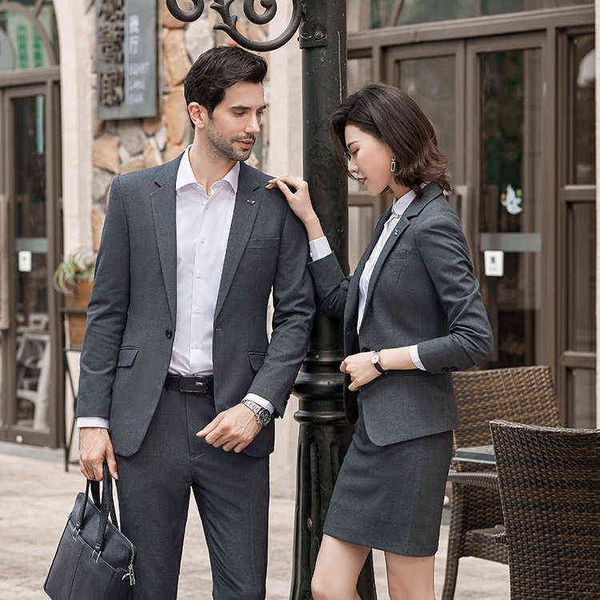 

luxury suits blaze gray profsional female geely 4s shop formal enterprise group building sal men's suit, Black
