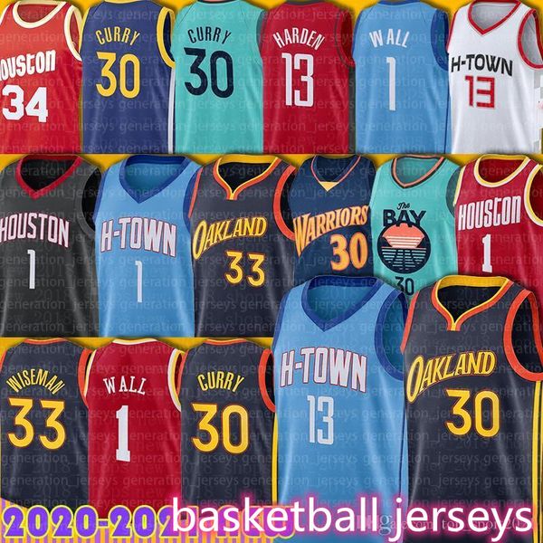 

stephen 30 curry 13 james harden jersey wiseman hakeem chris olajuwon paul john draymond wall green klay russell thompson, Black;red