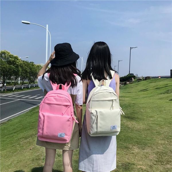

cat carriers,crates & houses fashion girl schoolbag travel backpack wholesale large capacity all-around waterproof solid color student femal