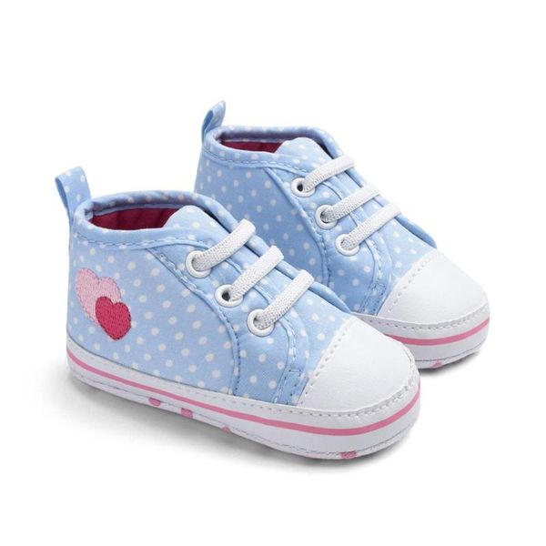 

first walkers cute baby girls love heart print shoes infant toddler anti-slip sneakers soft sole infants
