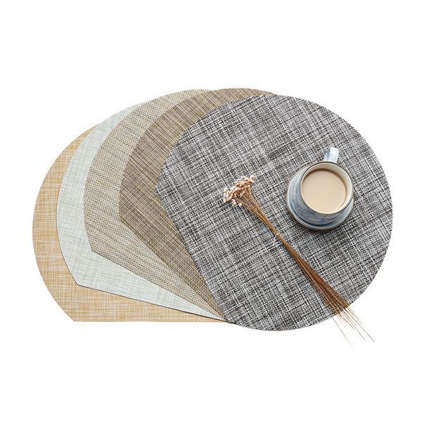 

pvc semi-circular western food pad table steak plate nordic home insulation