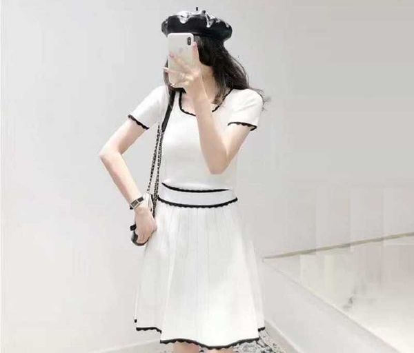 

casual dresses shirt female pullovers mesh-knit + black white knit block skirt joint 2 pc suits q9ic, Black;gray