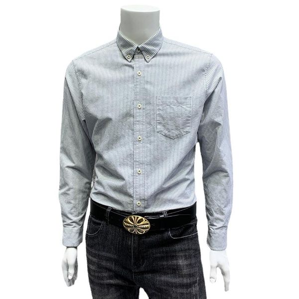 

men's casual shirts ns402 -5xl spring and autumn clothing large size oxford cotton long sleeve shirt, White;black