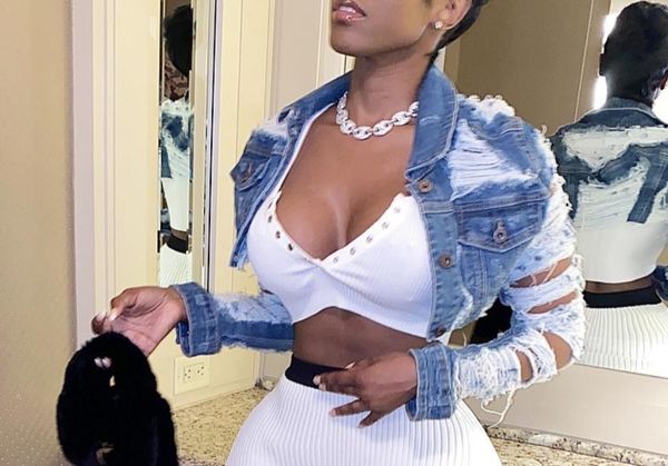 

women's jackets dpsde 2021 women fashion reduction of age hip hop style denim outwear long sleeve lapel single-breasted, Black;brown