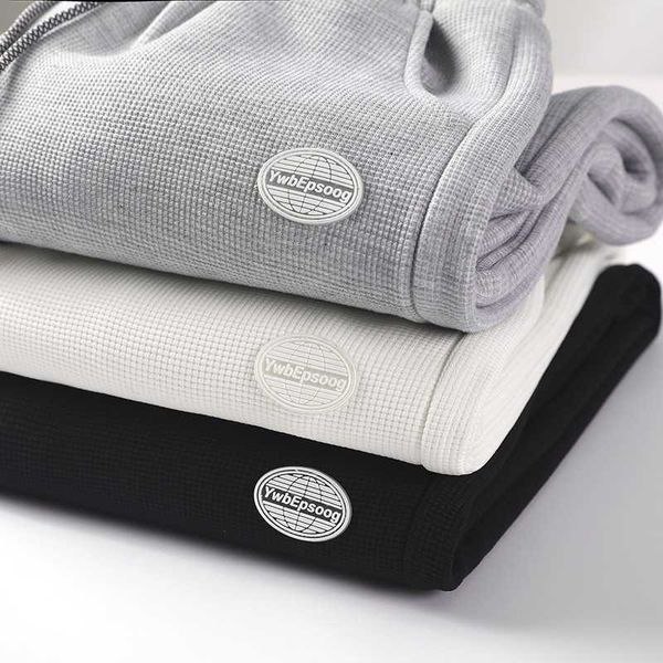 

2021 autumn winter guard pants men's casual loose legged sports net red wear, Black