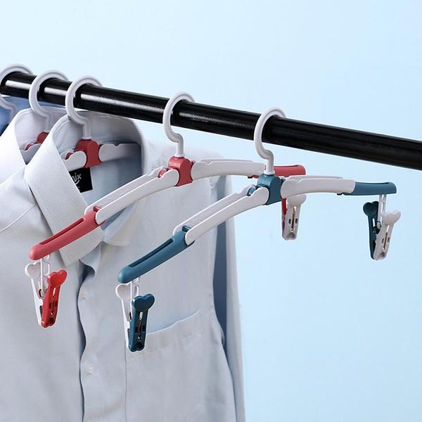 

hangers & racks multifunctional clothes hanger 2 colors portable folding travel home wardrobe storage rack