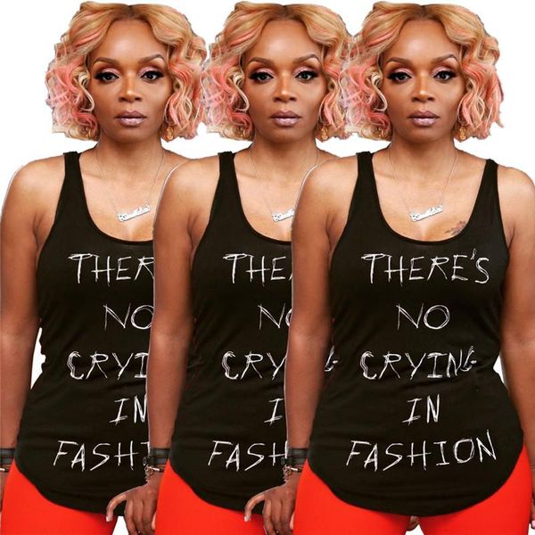 

women o neck sleeveless casual tee summer letter print t-shirt femme women's, White