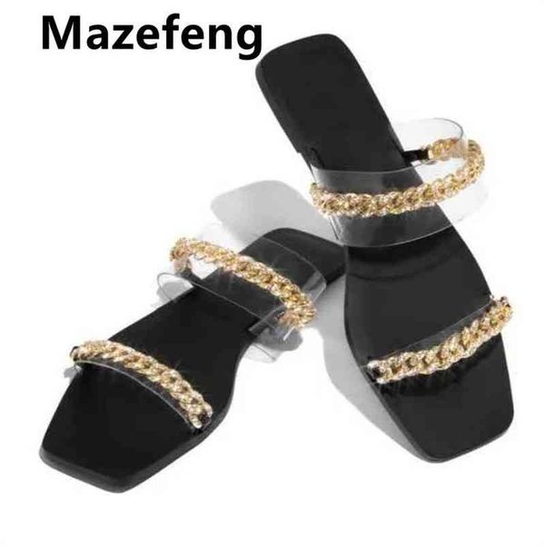 

slippers 2021 arrival summer women pearl flat transparent outside brown slides casuals beach size 35-43 ggyd, Black