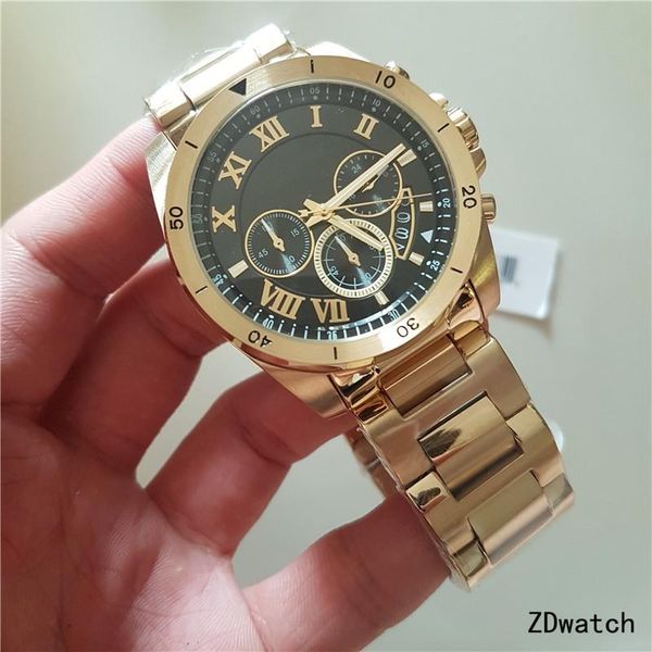 

wristwatches brand men stainless steel business date clock waterproof luminous watches mens luxury quartz wristwatch with oringal box, Slivery;brown