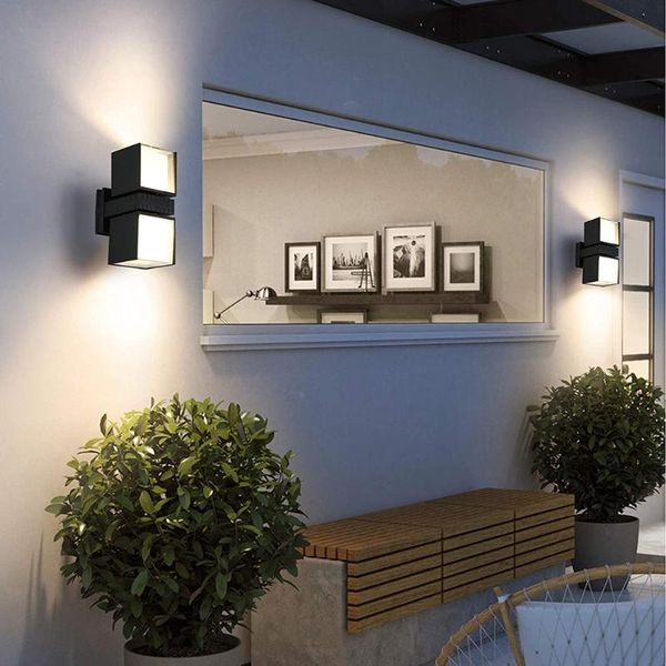 

wall lamps led smart double-headed luminous outdoor waterproof induction corridor practical room bedside motion sensor light