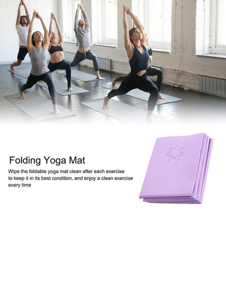 

yoga mats foldable mat portable non slip exercise fitness equipment for women durable gymnastics beginner