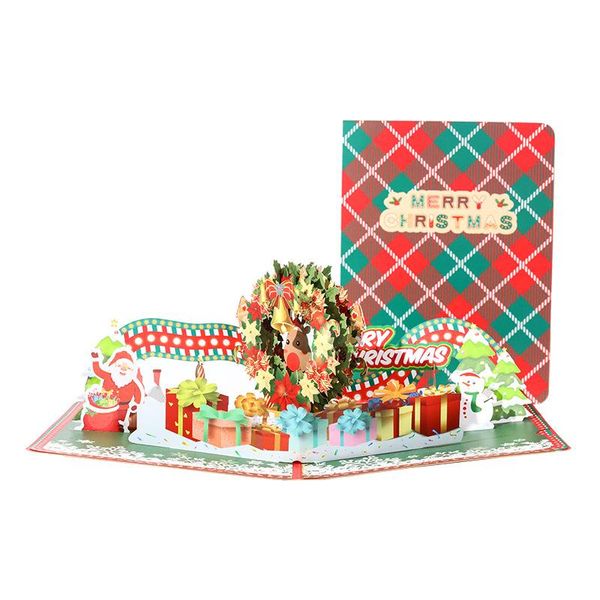 

greeting cards merry christmas card 3d -up thank you business, office, holiday