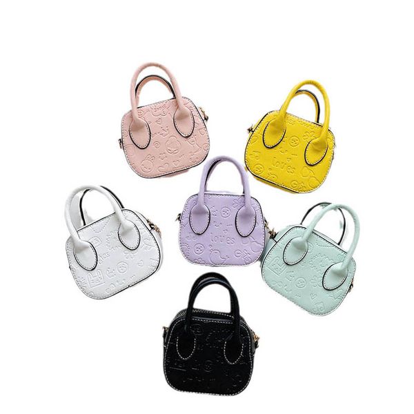 

girls handbags kids bags children accessories mini mother and daughte embossed princess chain one-shoulder messenger bag b8433, Black
