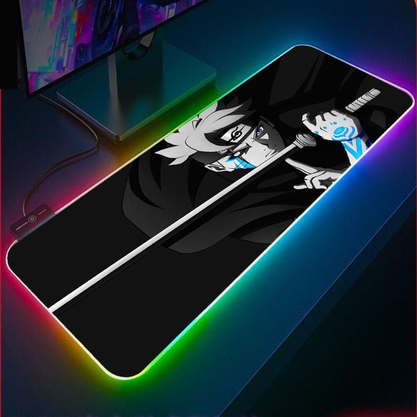 

mouse pads & wrist rests xgz anime large computer keyboard pad rgb led glowing player game mousepad usb pc gamer desk mat