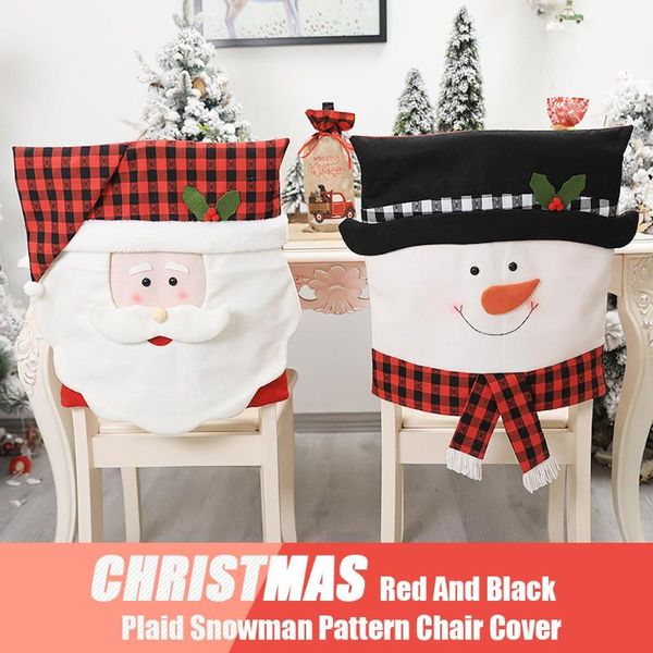 

chair covers christmas decoration dining seat santa claus home party decor cover housse decorations for