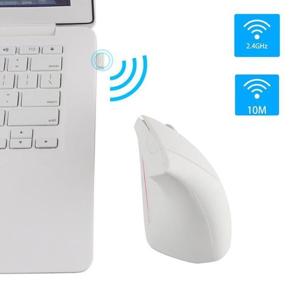 

mice usb optical mouse ergonomic vertical 2.4g wireless lapgaming b3q5