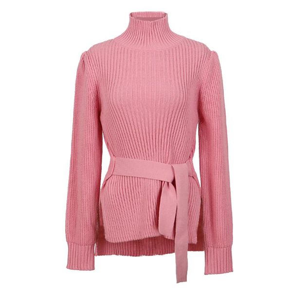 

autumn winter fashion loose pullover sweater women turtleneck solid color long sleeve knitted bottoming women's sweaters, White;black