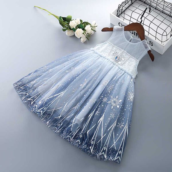 

3-7 years summer girl dress lace chiffon solid draped ruched kid children clothing princess dresses 210615, Red;yellow