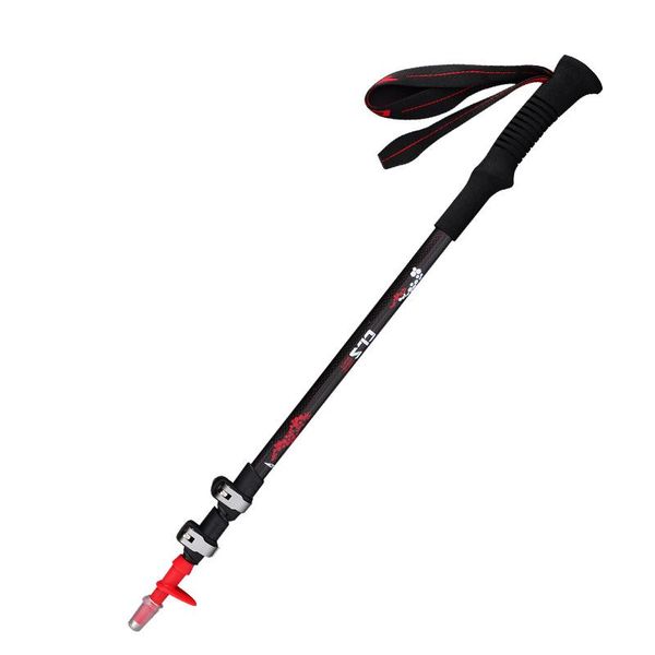 

trekking poles outdoor aluminum alloy sticks 3-section adjustable canes walking alpenstock climbing tools