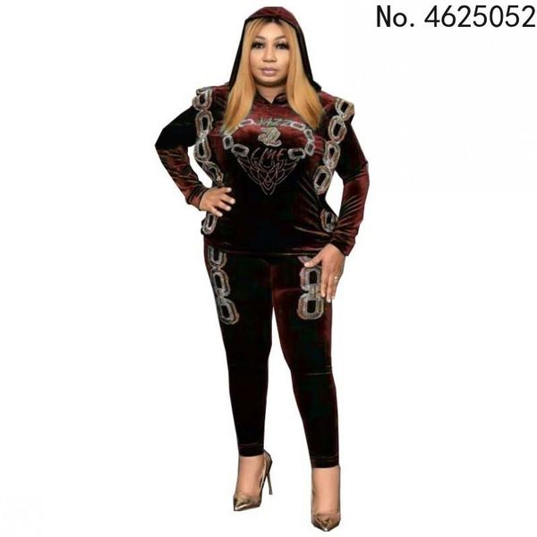 

ethnic clothing african clothes for women spring and autumn 2021 long sleeve black two pieces sets pant, Red