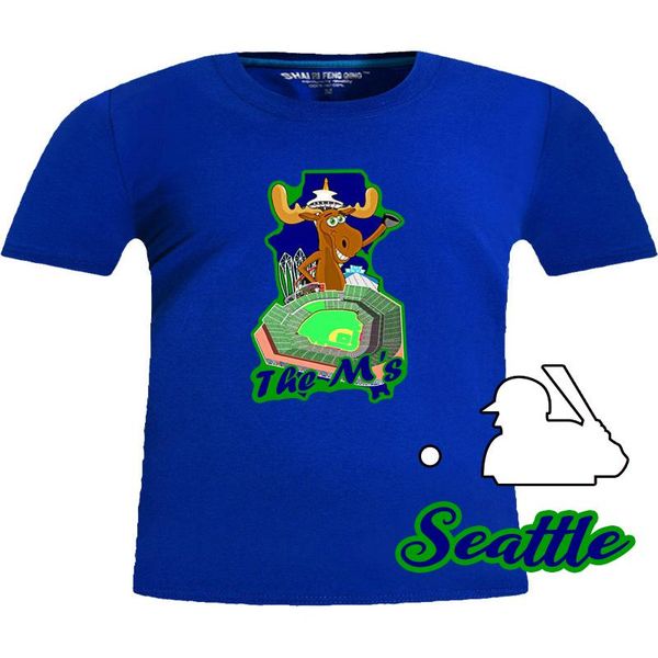 

men's t-shirts baseball t-shirt seattle, White;black