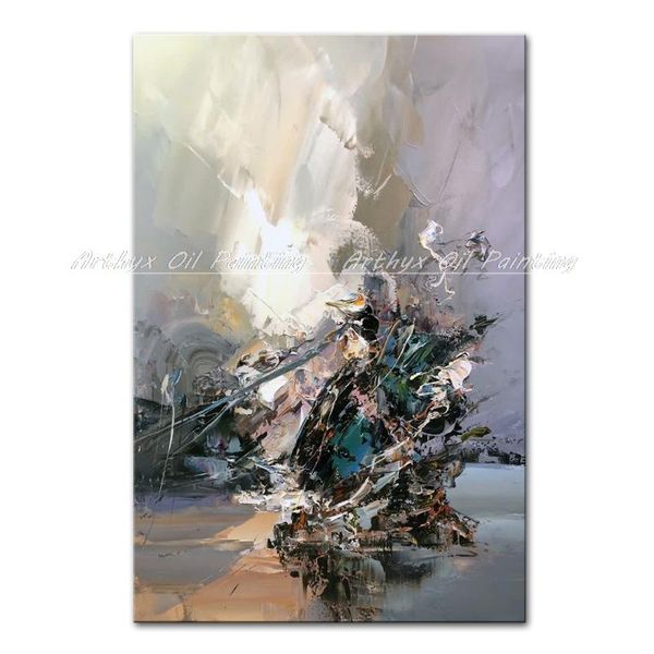 

paintings arthyx large size abstract landscape oil painting on canvas handmade modern wall art pictures for living bedroom home decoration